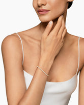 Tennis Bracelet in 18K Yellow Gold with Diamonds, 3mm